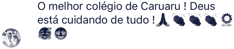 O melhor colégio de Caruaru! Deus está cuidando de tudo!